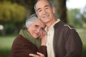 Older Couple Embracing